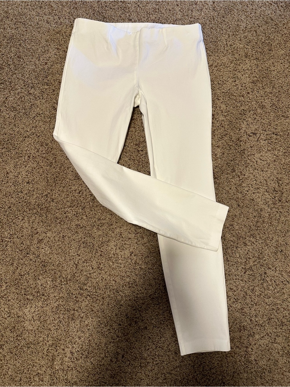 INC International Concepts White Pull-On skinny ankle pants